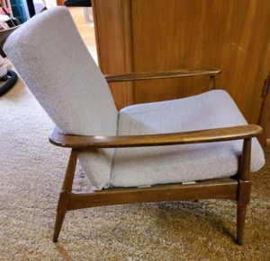 lot 12 image: Tan MCM Armchair