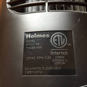 lot 112 image: Holmes Tower Fan