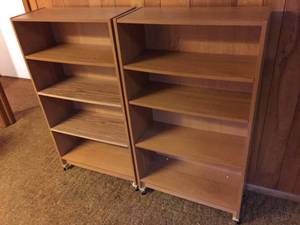 lot 126 image: 2 Four Shelf Bookcases