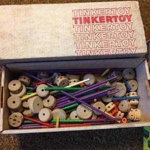 lot 79 image: Tinkertoys and Lincoln Logs