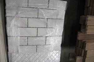 lot 53 image: Selwyn Bianco Calacatta Brick Joint 12 in. x 12 in. x 6.35mm Glazed Ceramic Mosaic Wall Tile (8.3 Sq Ft)