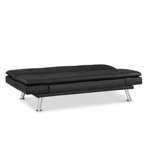 lot 69 image: Nelson Faux Leather Convertible Sofa with Self Stitching