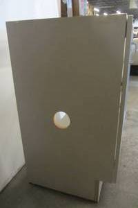 lot 73 image: 30 vanity in kitchen grey with Eldredge top ( hole cut in Left side)