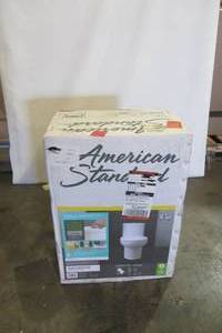 lot 76 image: Tofino Complete 1-Piece 1.1 GPF Dual Flush Elongated Toilet in White with Slow Close Seat by American Standard