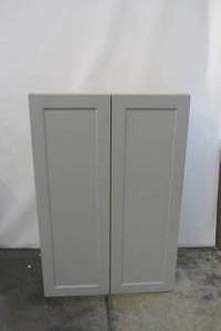 lot 80 image: Assembled 36 x 24 x 12 in. Shaker Wall Kitchen Cabinet in Dove Gray