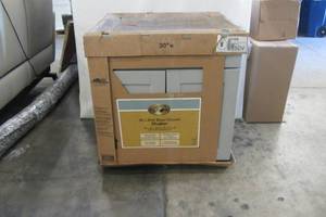 lot 81 image: Shaker Assembled 30x34.5x24 in. Sink Base Kitchen Cabinet in Dove Gray
