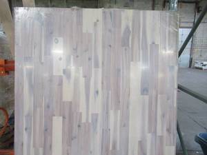 lot 600 image: Interbuild Acacia 6 ft. L x 40 in. D x 1 in. T Butcher Block Countertop in Organic White Stain 671707