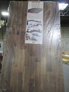 lot 605 image: Interbuild Acacia 8 ft. L x 25 in. D x 1 in. T Butcher Block Countertop in Brown Oil Stain 668943