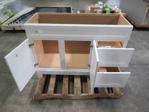lot 231 image: Home Decorators Collection Sedgewood 48-12 in. W Bath Vanity - Cabinet Only - in White PPLNKWHT48D