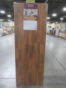 lot 616 image: Interbuild Acacia 6 ft. L x 25 in. D x 1 in. T Butcher Block Countertop in Golden Teak Stain.