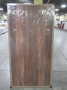 lot 620 image: Hardwood Reflections 6 ft. L x 3 ft. 2 in. D x 1.5 in. T Island Butcher Block Countertop in Oiled Acacia with Live Edge, 1538HDACA-72