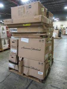 lot 312 image: WHOLESALE MIXED PALLET OF BATHROOM REMODELDECOR