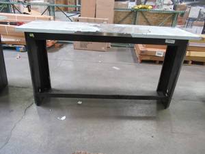 lot 439 image: Husky Work Benches 6 ft. Stainless Steel Top Workbench, 72WB01SS-THD - SCRATCH AND DENT - USED