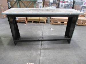 lot 440 image: Husky Work Benches 6 ft. Stainless Steel Top Workbench, 72WB01SS-THD - SCRATCH AND DENT - USED.
