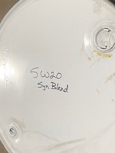 lot 12 image: 55-Gallon Barrel Of 5W-20 Motor Oil