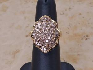 lot 15A image: 2 12 Carat Diamond Estate Statement Ring in 14k Yellow Gold $6250 Retail