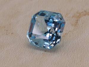 lot 30A image: 7.17 Carat Ascher Cut Swiss Blue Topaz