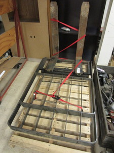 FORKLIFT FORKS, WITH SIDE-SHIFT CARRIAGE,  36