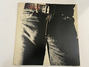 lot 2 image: Vintage Rolling Stones Sticky Fingers Album 1971 W Zipper Cover by Andy Warhol- COC-59100
