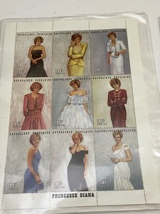 lot 48 image: Lot of Princess Diana Stamps (Republic Togolaise) 1997