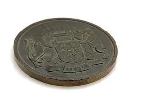 lot 71 image: Kingdom of Belgium Vintage Bronze Medal 1972 Brugge SPQB