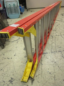 lot 114 image: WERNER 12 PRO SERIES EXTRA-HEAVY DUTY LADDER