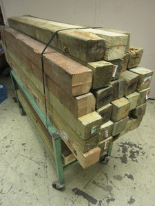 lot 123 image: ASSRTD. 4x4 LUMBER, WITH UTILITY CART