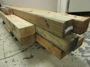lot 124 image: ASSRTD. LUMBER 4X4, 4X6