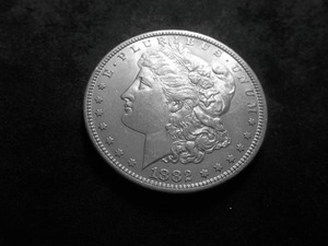 lot 7 image: 1882 S Morgan Silver Dollar