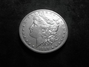 lot 18 image: 1889 S Morgan Silver Dollar
