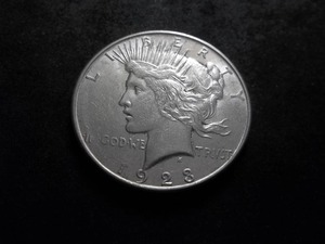 lot 37 image: 1923 D Peace Silver Dollar
