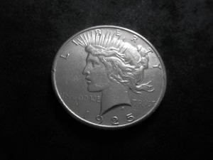 lot 42 image: 1925 S Peace Silver Dollar