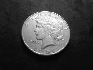 lot 45 image: 1926 S Silver Peace Dollar