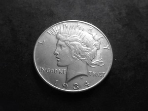 lot 48 image: 1934 Silver Peace Dollar