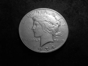 lot 50 image: 1934 S Silver Peace Dollar