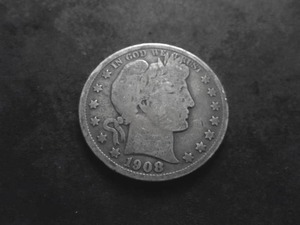 lot 70 image: 1908 S Barber Half Dollar