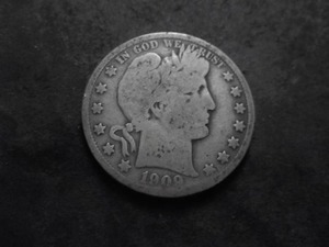 lot 71 image: 1909 Barber Half Dollar