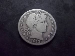 lot 73 image: 1913 S Barber Half Dollar