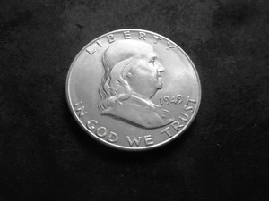 lot 79 image: 1949 S Franklin Half Dollar