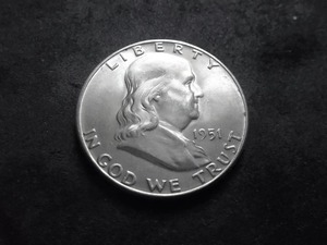 lot 82 image: 1951 Franklin Half Dollar MS Full Bell
