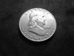 lot 83 image: 1951 D Franklin Half Dollar MS Full Bell