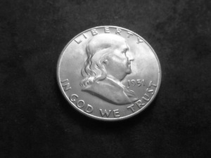 lot 84 image: 1951 S Franklin Half Dollar MS Full Bell