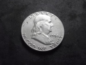 lot 91 image: 1954 Franklin Half Dollar