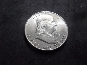 lot 103 image: 1960 D Franklin Half Dollar MS Full Bell
