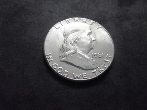 lot 105 image: 1961 D Franklin Half Dollar MS Full Bell