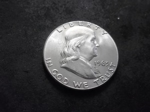 lot 109 image: 1963 D Franklin Half Dollar MS Full Bell