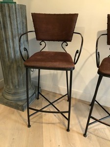 lot 13 image: Set of Three Barstools
