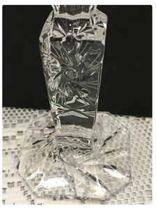 lot 40 image: Vintage Crystal Candlestick Holders (Poland)