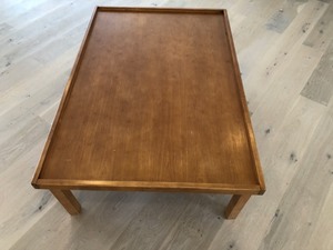 lot 30 image: Pottery Barn Train and Play Table.