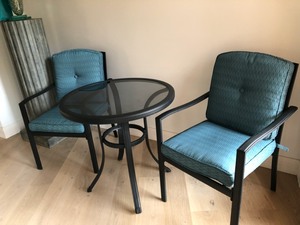 lot 14 image: Hampton Bay Three-Piece Patio Set